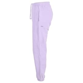 Autre Marque- Pangaia Drawstring Sweatpants in Purple Cotton-Purple