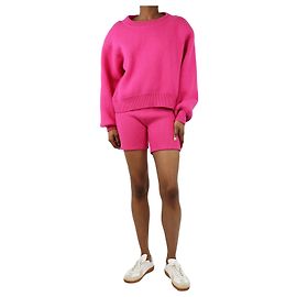 Magda Butrym Conjunto de suéter rosa e shorts - tamanho UK 6 Rosa