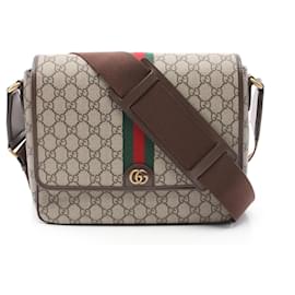 Gucci-GUCCI Ophidia GG Supreme Medium Bag-Brown,Multiple colors,Beige