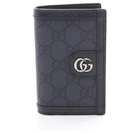 Gucci-Porta-cartões de visita Gucci Ophidia GG Supreme-Azul,Azul marinho