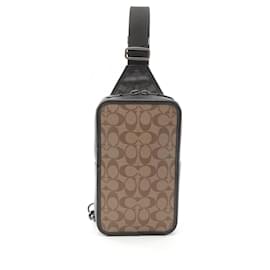 Coach-Coach Sullivan Pack Blocked Signature Waist Bag-Brown,Black