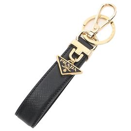 Portachiavi Saffiano Prada Nero
