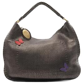 Fendi-Sac à épaule Fendi Selleria-Marron
