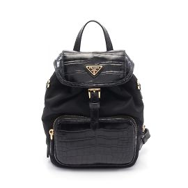Prada Re-Nylon Tessuto Rucksack Backpack Black