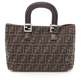 Fendi-Fendi Zucca Tote Bag-Brown