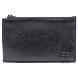 Balenciaga-Porta-moedas e porta-cartões longo Monaco da Balenciaga-Preto
