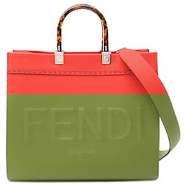 Fendi-Fendi Sunshine Medium Tote Bag-Red