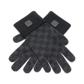 Louis Vuitton Neo Petit Damier Gloves Brown Black