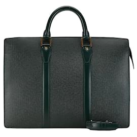 Louis Vuitton-Bolsa Louis Vuitton Taiga Porto-Document Rosan-Outro,Verde