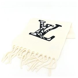 Louis Vuitton SKI Scarf LV Ice Cream Wool Cream