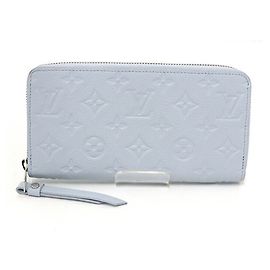 Louis Vuitton Zippy Wallet in Washed Blue Blue