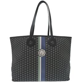 Moynat Macaron S OH! Canvas Tote Shoulder Bag Silvery