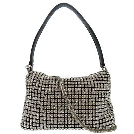 Alexander Wang Schultertasche mit Schmuckbesatz Schwarz