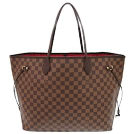 Louis Vuitton-Louis Vuitton Neverfull GM Damier Ebene Tote Bag-Brown