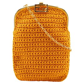 Fendi-Sac à smartphone Fendi Baguette-Jaune
