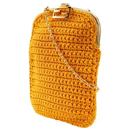 Fendi-Sac à smartphone Fendi Baguette-Jaune