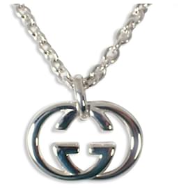 Gucci-GUCCI Silver 925 Interlocking Pendant Necklace-Other