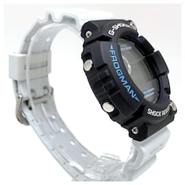 Autre Marque-Casio G-Shock GW-205K-2 Frogman Wristwatch-White,Navy blue