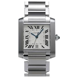 Cartier-Cartier Tank Francaise LM W51002Q3 Silver Men's Watch-Other