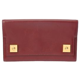 Hermès Bolso Clutch Hermes Piano Rojo H Roja