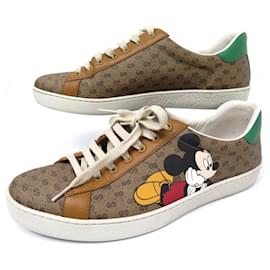 Gucci-GUCCI X DISNEY ACE MICKEY 602548 SHOES 9 43 SNEAKERS-Beige