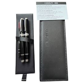 Set penna a sfera e penna stilografica CERRUTI 1881 Focus Nero