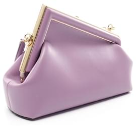 Fendi-Fendi First Small Leather Shoulder Bag-Purple