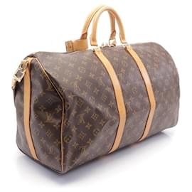 Louis Vuitton-Louis Vuitton Keepall Bandouliere 50 Monogram Bag-Brown