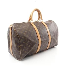Louis Vuitton-Louis Vuitton Monogram Keepall Bandouliere 50 Bag-Brown