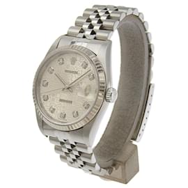 Rolex-Rolex Datejust 16234G SS WG Automatic Watch-Silvery