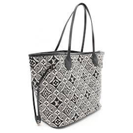 Louis Vuitton-Louis Vuitton Neverfull MM Monogram Jacquard Tote Bag-Black