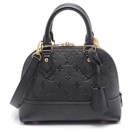 Louis Vuitton-Louis Vuitton Neo Alma BB Monogram Noir Leather Handbag-Black