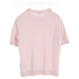 Fendi-Fendi FF Pattern Knit Top Cotton Rayon-Pink
