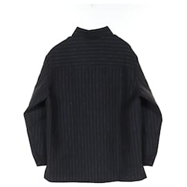 Fendi-Fendi Wool Outerwear Black/Blue FW0288-Other