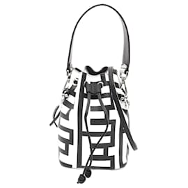 Fendi-Fendi Mini Montresor Leather Handbag-White