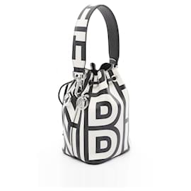 Fendi-Fendi Mini Montresor Leather Handbag-White
