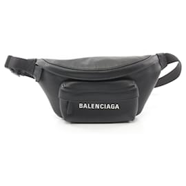 Balenciaga-Balenciaga Leather Everyday Belt Pack Waist Bag-Black