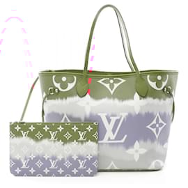 Louis Vuitton-Louis Vuitton Neverfull MM Escale Monogram Tote-Red