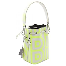 Fendi-Fendi Mini Montresor Leather Handbag 8BS010-White