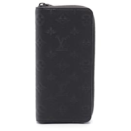 Louis Vuitton-Louis Vuitton Zippy Wallet Monogram Shadow Black-Black