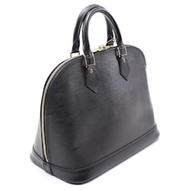 Louis Vuitton-Louis Vuitton Alma Epi Noir Leather Handbag M52142-Black