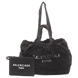 Balenciaga-Balenciaga Canvas Tote Bag Black-Black