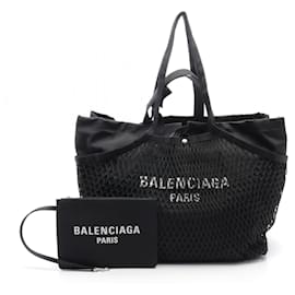 Balenciaga-Balenciaga Nylon Large Tote Bag Black-Black