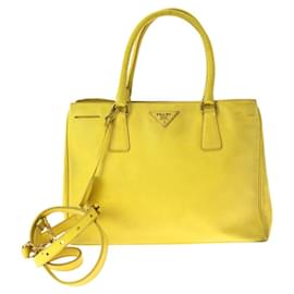 Prada-Prada Saffiano Leather 2way Bag BN1874-Yellow