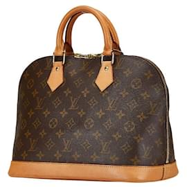Louis Vuitton-Louis Vuitton Monogram Alma PM Handbag Brown-Brown