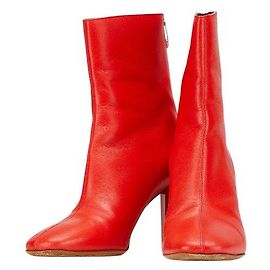 Maison Martin Margiela Martin Margiela Leather Short Boots Red