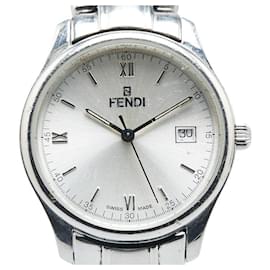 Fendi-Fendi Stainless Steel Quartz Watch 210G-Silvery