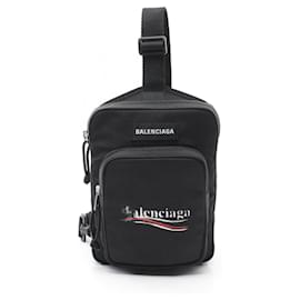 Balenciaga-Balenciaga Explorer Nylon Canvas Waist Bag-Black