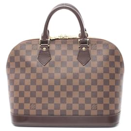 Louis Vuitton-Louis Vuitton Alma Handbag PVC Leather-Brown