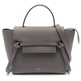 Céline Celine Belt Bag Micro Leather Handbag Grey
